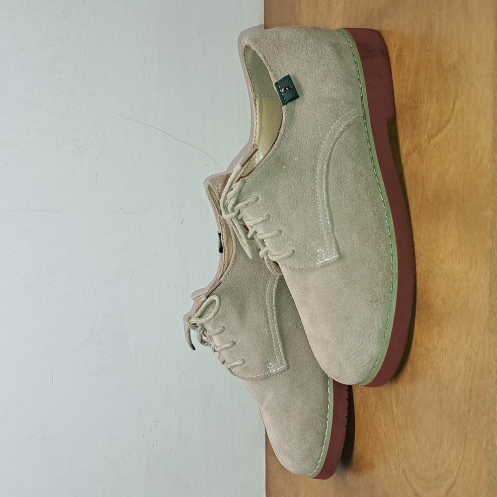 Drexlite Brand Shoes Tan suede oxfords retro kids 2M